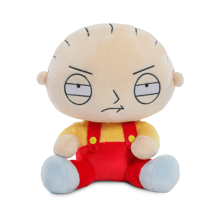 Family Guy Stewie Phunny plush toy, soft and cuddly character from the animated TV series, featuring detailed design and vibrant colors.