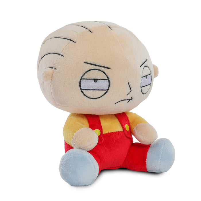 Family Guy Stewie Phunny plush toy featuring Stewie Griffin in a soft, cuddly fabric with detailed character design.