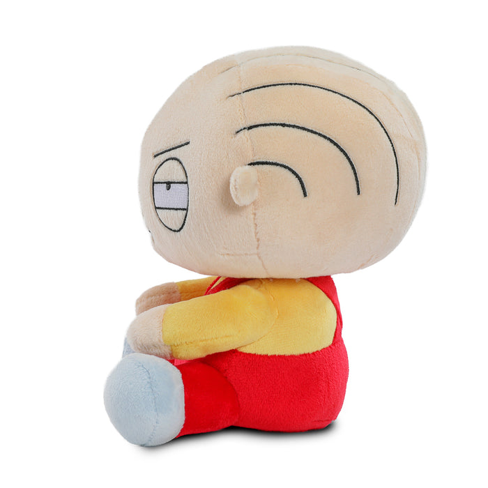 Family Guy Stewie Phunny plush toy showing Stewie Griffin with detailed plush fabric and signature facial expression.