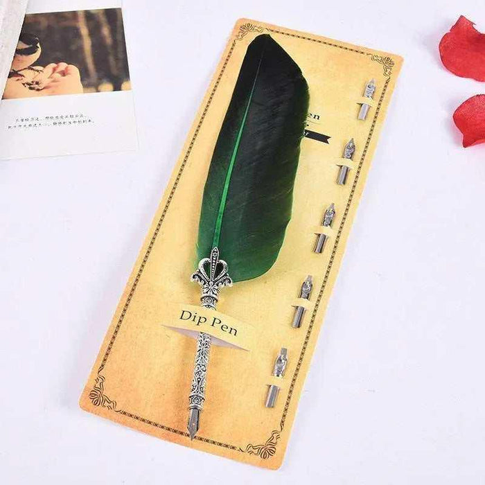 Natural feather quill pen for calligraphy writing