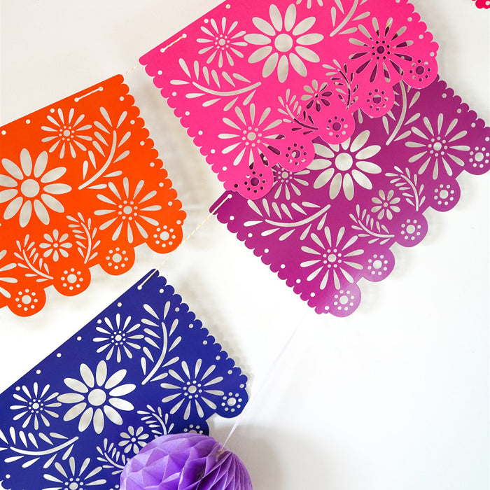 Mexican Fiesta Papel Picado SVG Garland