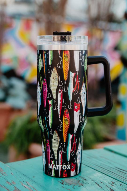 Fishing Lures 40oz Tumbler // SHIPS IN 1-2 WEEKS