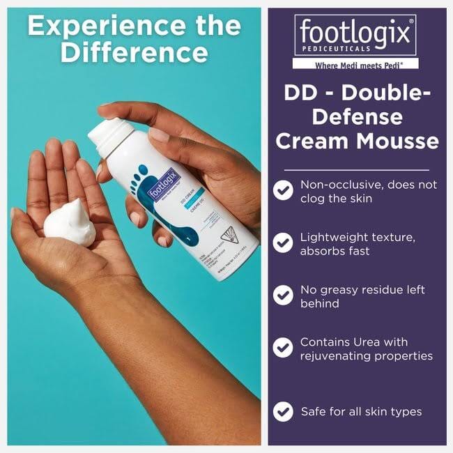 Footlogix DD Cream Mousse, 125 ml Dry to Cracked Skin Foam Footlogix