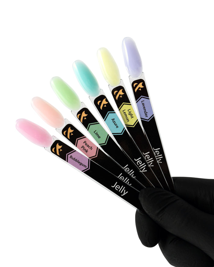F.O.X Jelly Color — Nail Swatch Sticks (set of 6) F.O.X