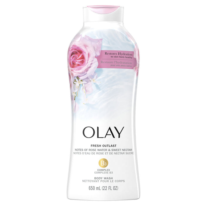Fresh Outlast Body Wash Rose Water & Sweet Nectar 22 fl oz