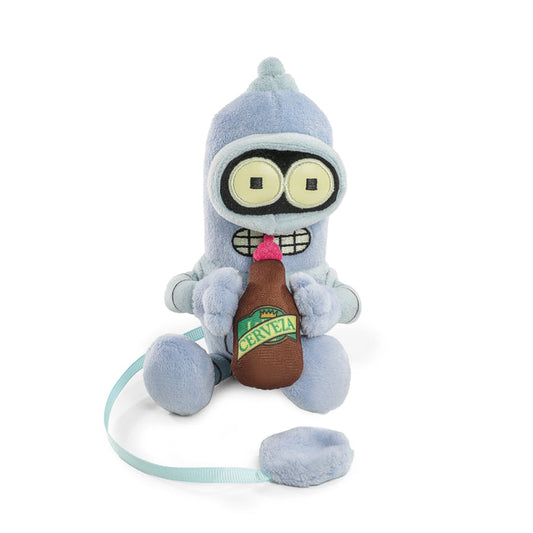 Futurama Baby Bender plush shoulder Phunny toy, soft stuffed character from the animated series, with detailed features and vibrant colors.