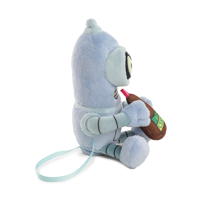 Futurama Baby Bender plush shoulder Phunny toy, soft and cuddly character from the animated series, designed for display or hugging.