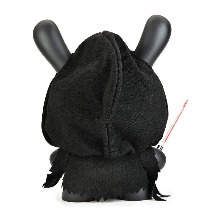 Chrome mask Ghost Face 8-inch Dunny vinyl art figure with detailed design and glossy finish, pre-order collectible from Ghost Face.
