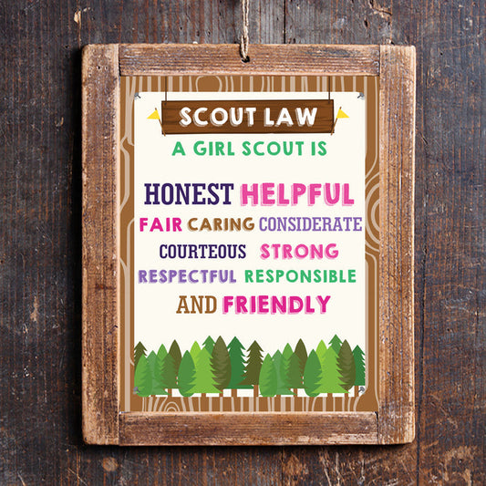 Girl Scout Law Poster