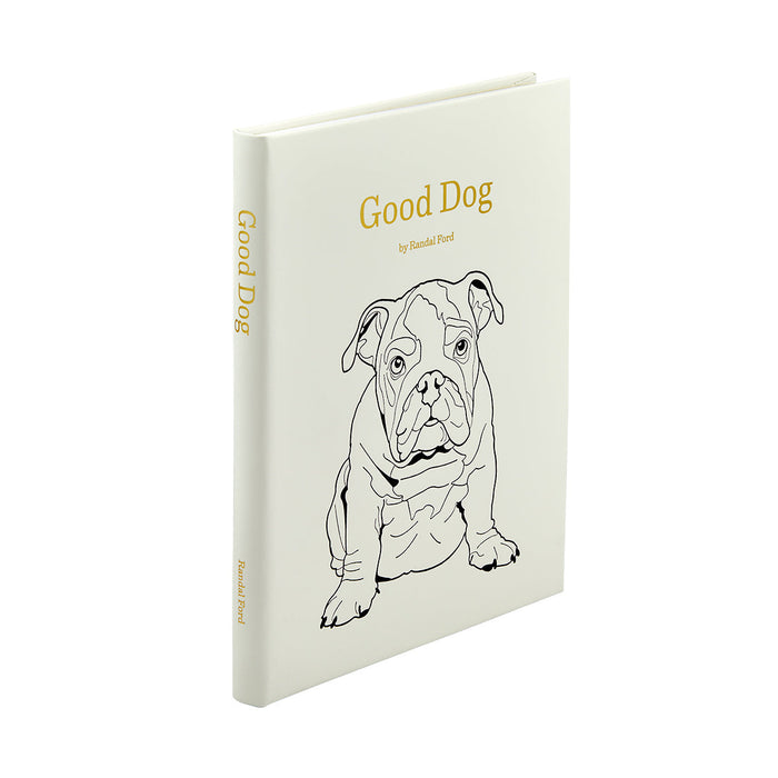 Good Dog: A Selection of Portraits by Randal Ford in Ivory Bonded Leather — leather binding and cover design