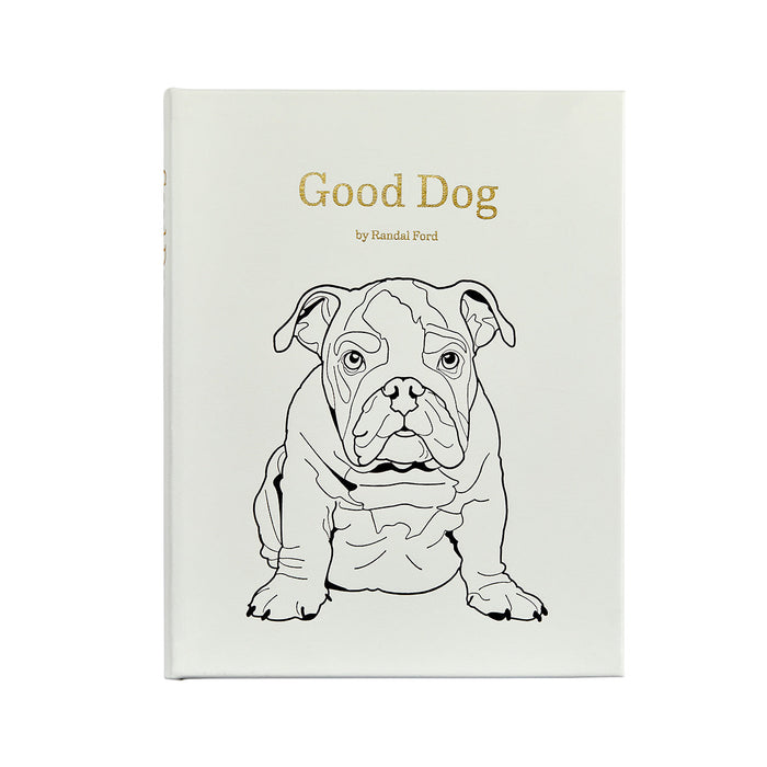 Good Dog: A Selection of Portraits by Randal Ford in Ivory Bonded Leather — leather binding and cover design