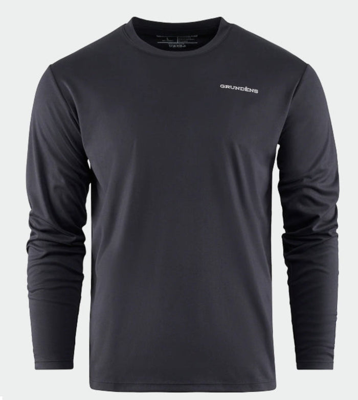 Grundens Men's Bait Ball Graphic Long Sleeve Tech T-Shirt Long Sleeve T-Shirts Grundens Black 2XL Reg