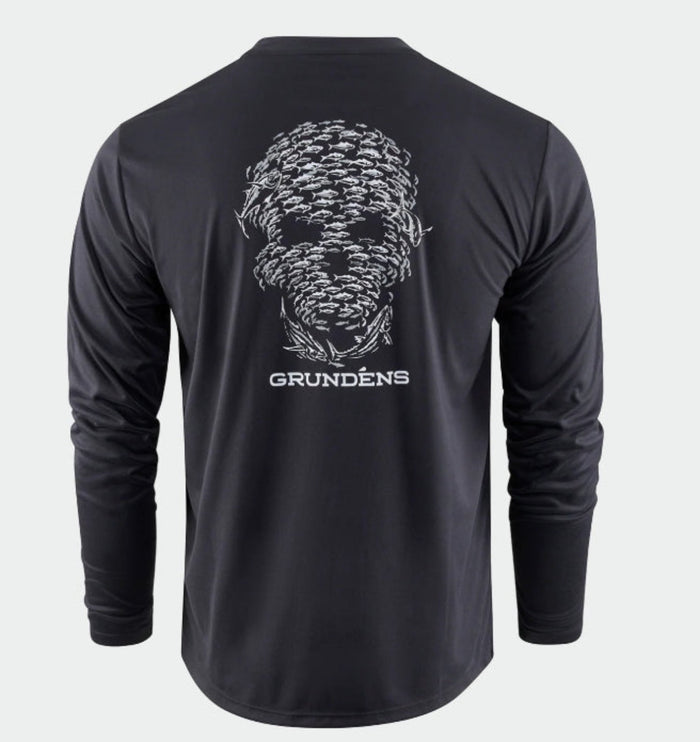 Grundens Men's Bait Ball Graphic Long Sleeve Tech T-Shirt Long Sleeve T-Shirts Grundens