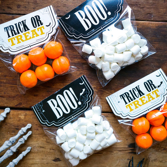 Halloween Haunted House Treat Bag Toppers | Halloween Party Favors