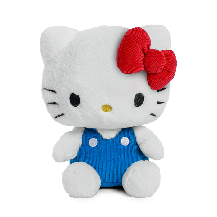 Sanrio Hello Kitty, My Melody, and Kuromi plush toys from the Phunny Plush 3-Pack, featuring soft, collectible plush characters.