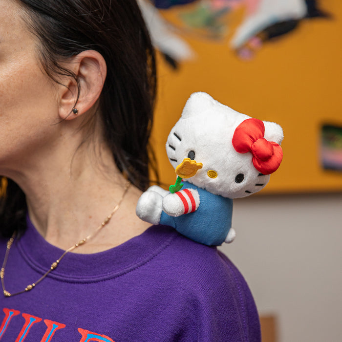Sanrio Hello Kitty® Plush Shoulder Phunny toy, featuring soft plush material and adorable design, debut at SDCC event.