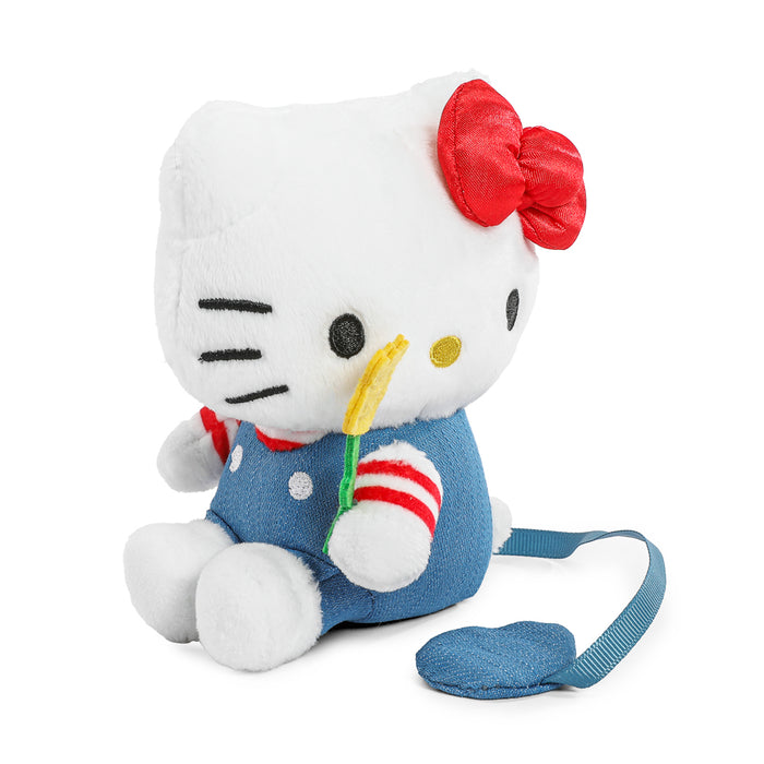 Sanrio Hello Kitty® Plush Shoulder Phunny toy, soft fabric with pink bow, designed for cuddling and display.