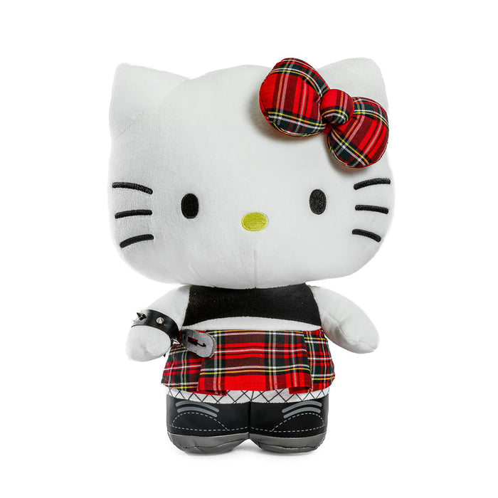 Sanrio Hello Kitty® Punk Plush by Kidrobot featuring a colorful punk-inspired design and soft plush material.