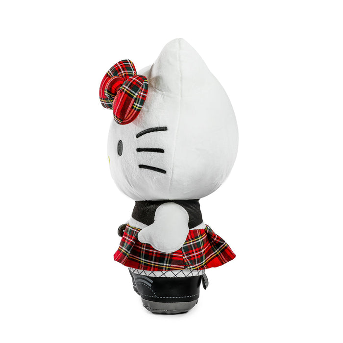 Sanrio Hello Kitty® Punk plush toy by Kidrobot featuring a colorful, edgy design with pink and black details.