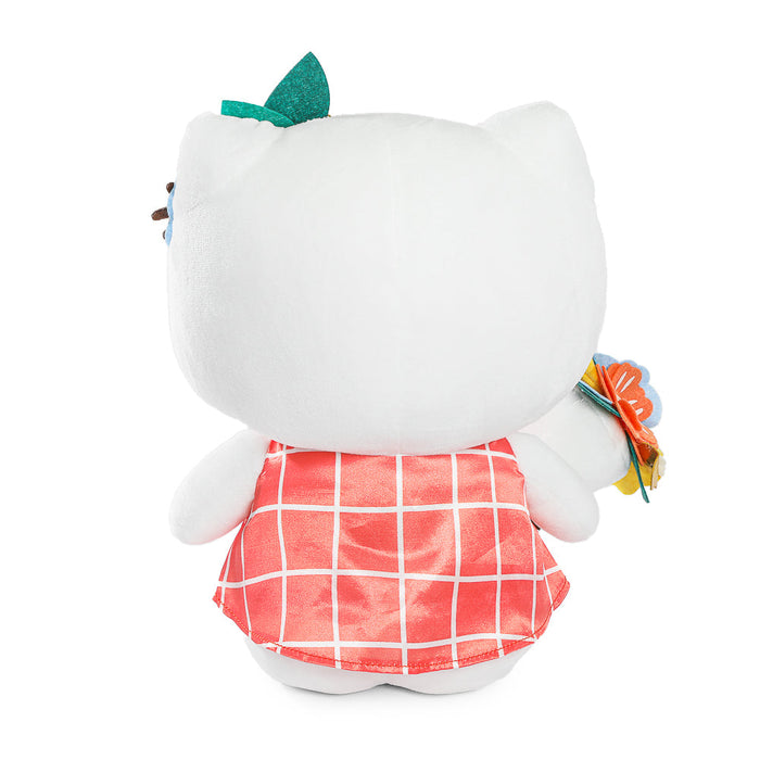Sanrio Hello Kitty® Springtime plush toy with pink bow and pastel outfit, soft and cuddly for children.