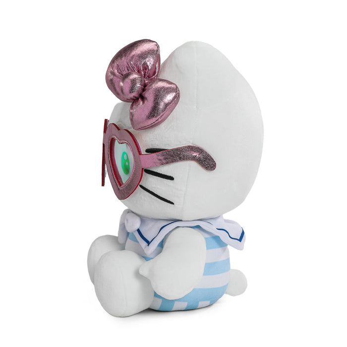 Cute Hello Kitty® Summertime plush toy by Sanrio featuring a colorful summer outfit and cheerful expression.