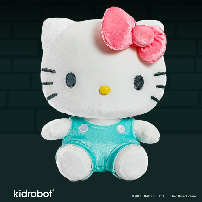 Sanrio Hello Kitty® velvet plush toy by Kidrobot, featuring soft, premium plush fabric and adorable Hello Kitty design.