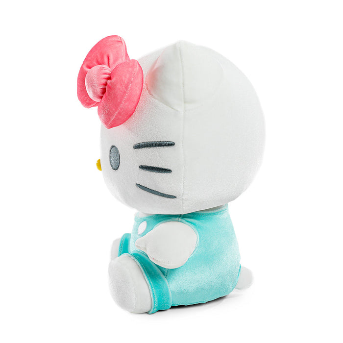 Sanrio Hello Kitty velvet plush toy, 13-inch medium plush by Kidrobot, soft and cuddly with signature character design.