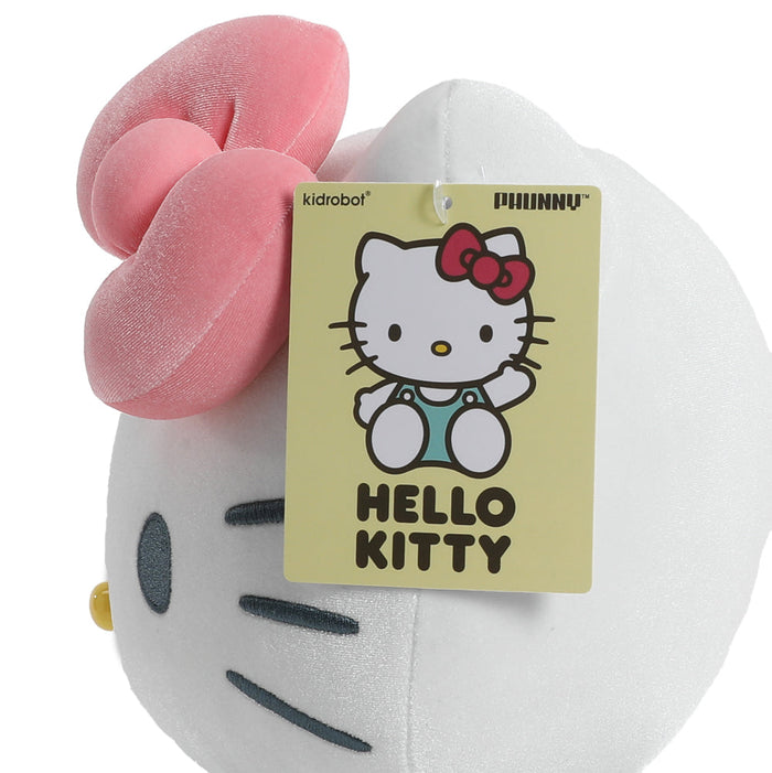 Sanrio Hello Kitty velvet plush toy by Kidrobot, 13-inch medium plush with soft, premium velvet fabric.