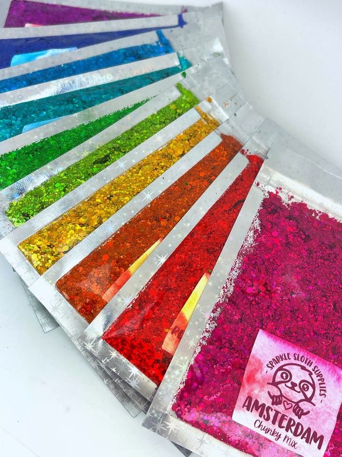 Holographic Rainbow Sloth Swirl Bundle