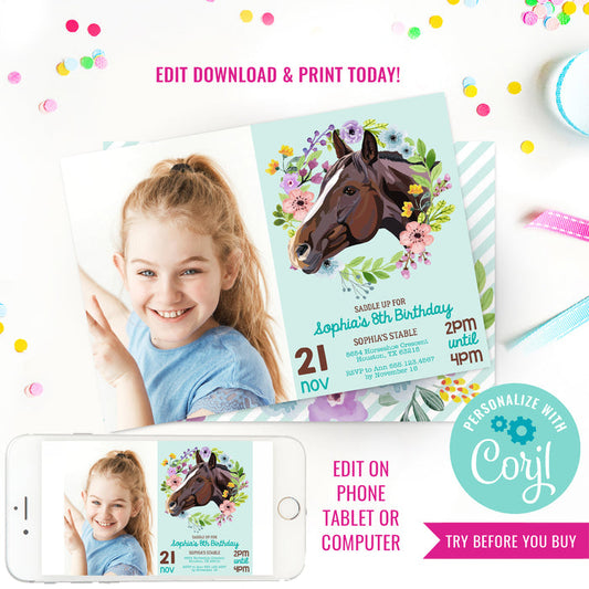 Horse Party Invitation