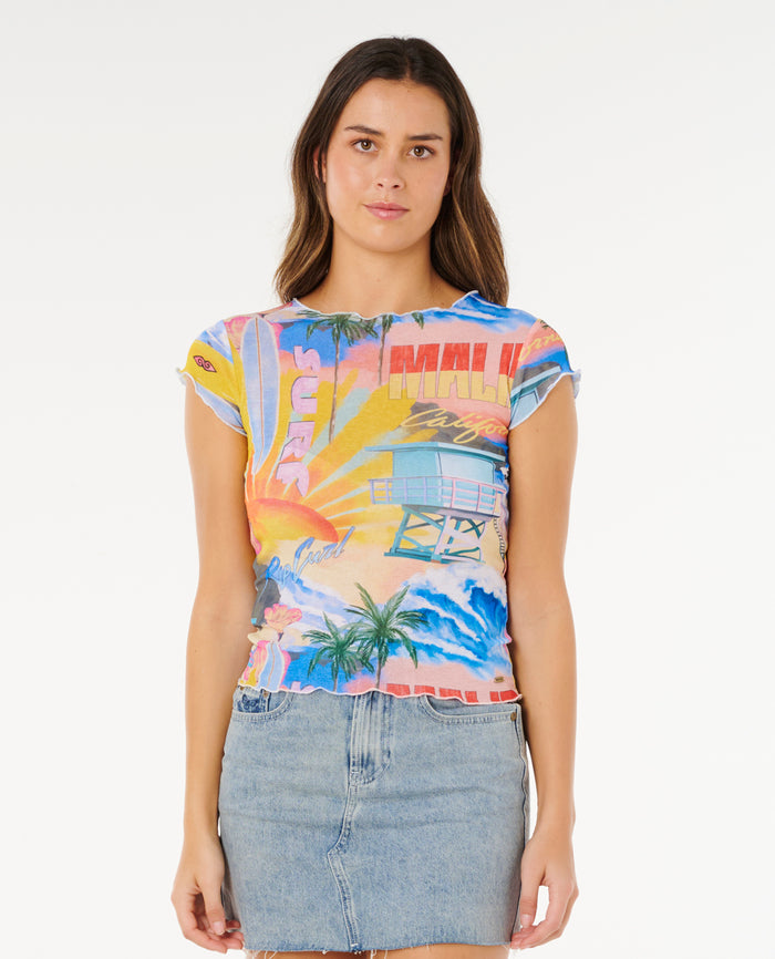 HOTEL MALIBU SHEER TOP