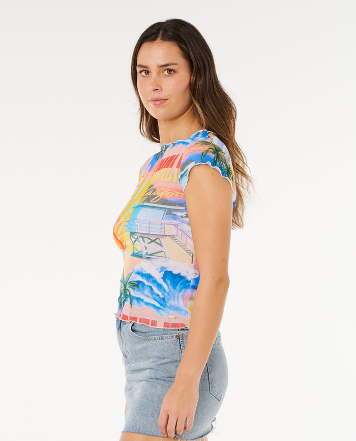 HOTEL MALIBU SHEER TOP