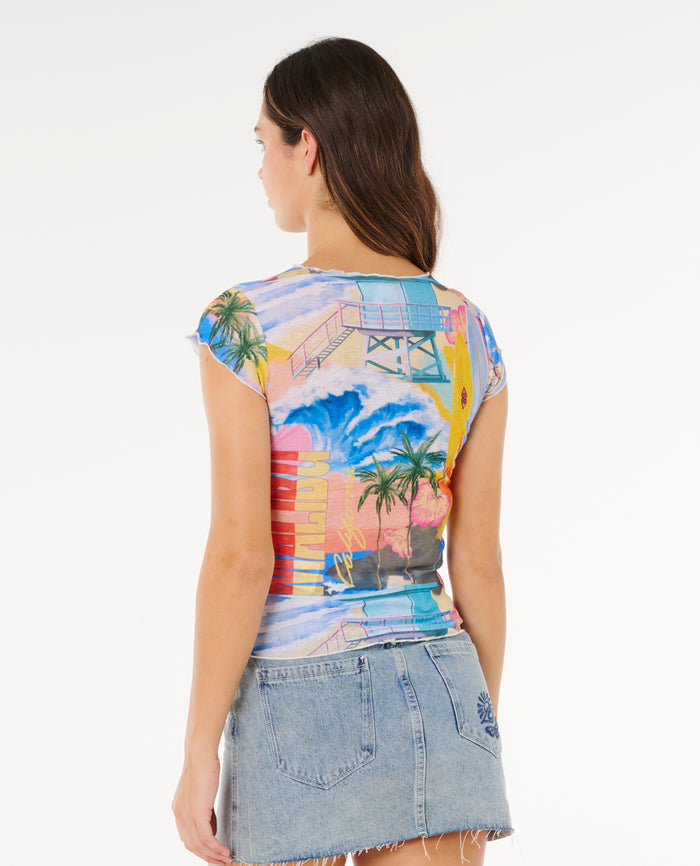 HOTEL MALIBU SHEER TOP