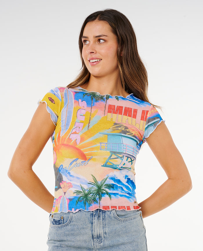 HOTEL MALIBU SHEER TOP