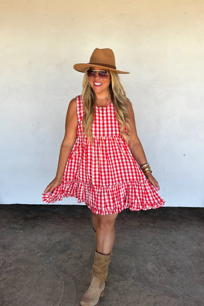 IN-STOCK // Sweet Gingham Dress // LIMITED STOCK *