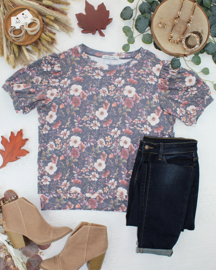 Katie Cozy Top - Blushwood Floral