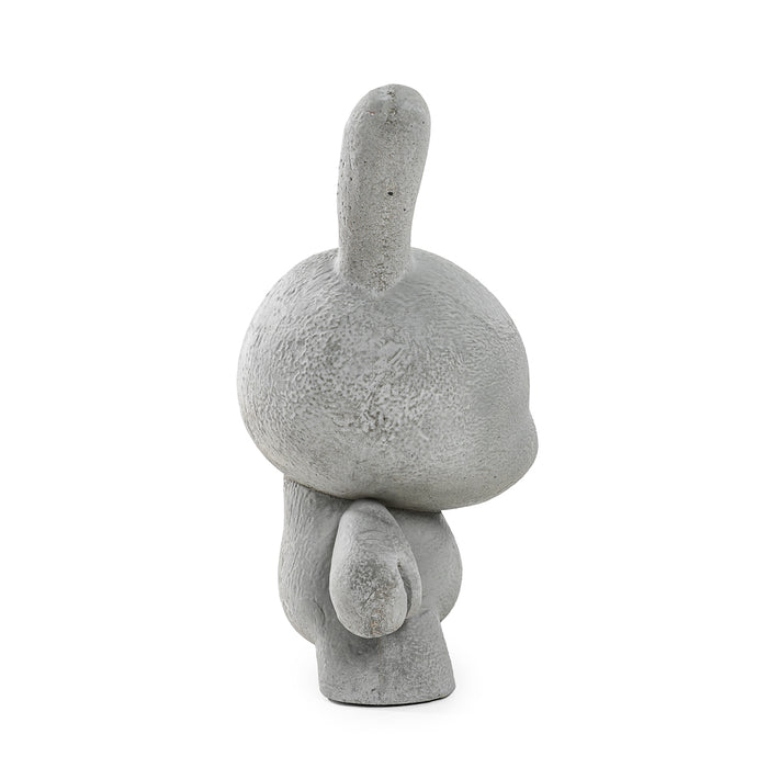 Kidrobot RAW 8-inch Concrete Dunny collectible art toy, limited edition of 1000, featuring a detailed sculpt and textured concrete finish.