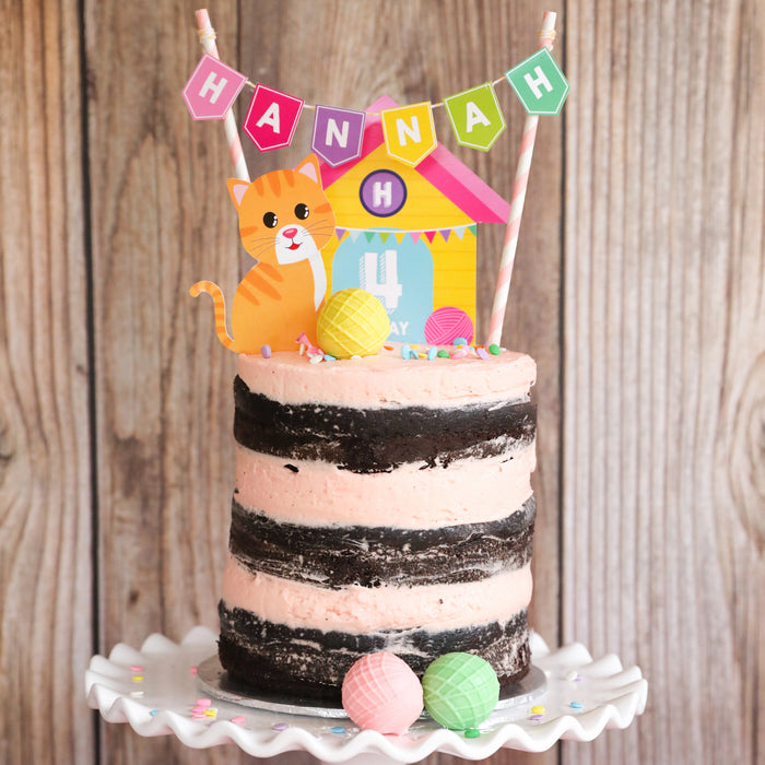 Kitty Cat Birthday Cake