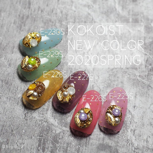 Kokoist Jelly Beans Series E225S-E230S, set of 6 Color Gel Collection KOKOIST