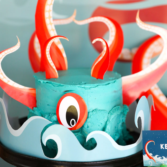 Octopus Birthday Cake Topper