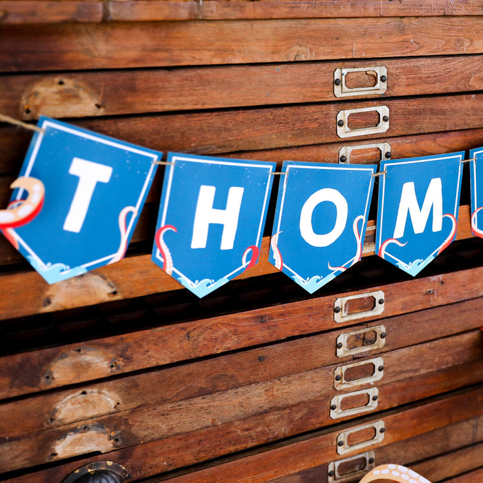 Octopus Birthday Banner