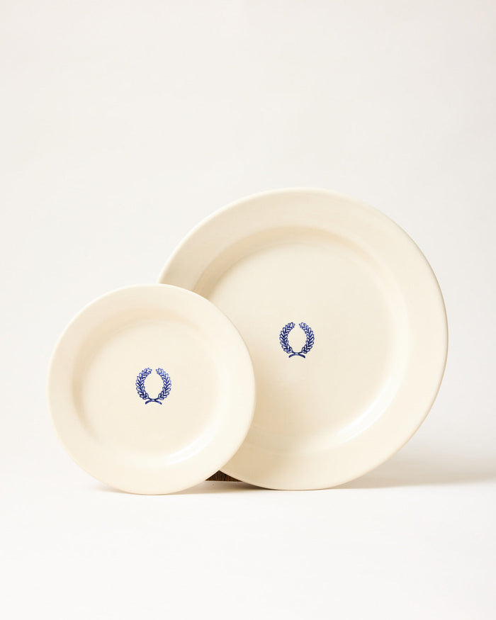 Laurel Stoneware Plates — Laurel side and dinner plates; Farmhouse Pottery