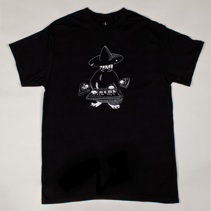 Maestro (keys wizard) graphic t-shirt from Cryptid Records in black