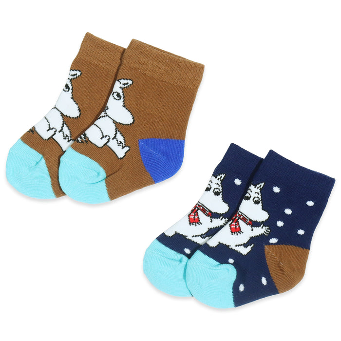 Moomintroll Baby Socks, Double Pack
