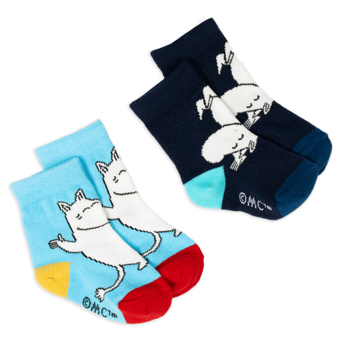 Moomintroll Baby Socks, Double Pack