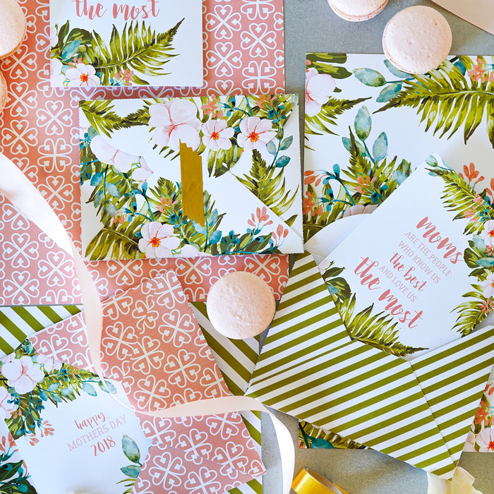 Beautiful Mother's Day Card, Envelope and Papers