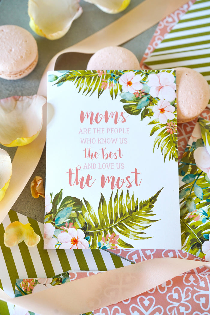 Mother's Day Card and Envelope