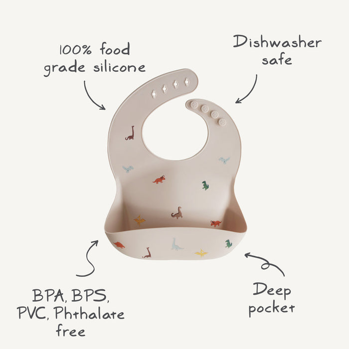 Mushie Silicone Baby Bib