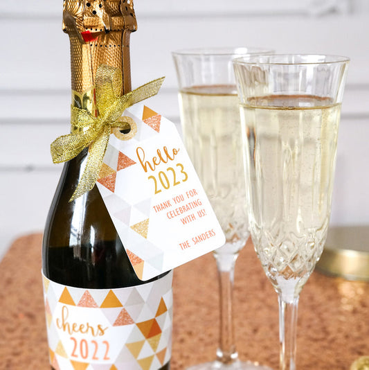 New Year Party Editable Favor or Thank-You Tags