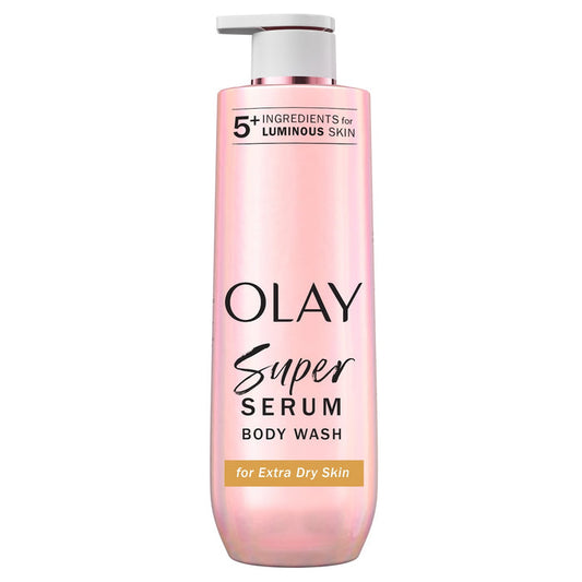 Olay Super Serum Body Wash for Extra Dry Skin, 20 fl oz, Serum Complex for Luminous Skin